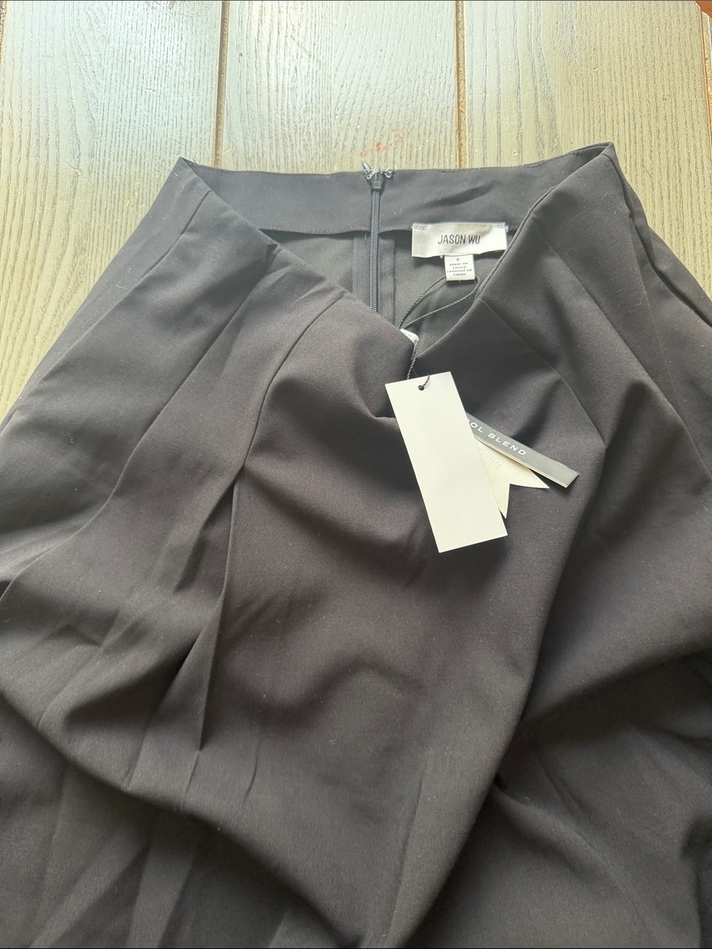 Jason Wu Black Pleated Pencil Skirt